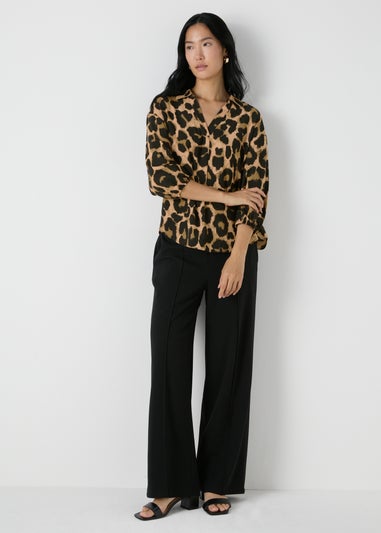 Et Vous Brown Animal Blouse