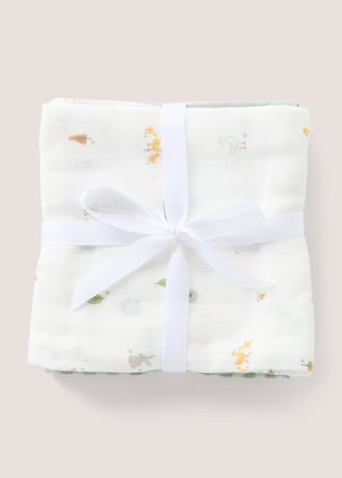 3 Pack Baby Cream Muslin Cloths