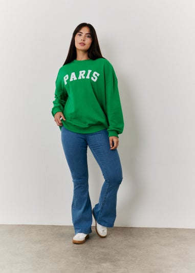 In The Style Jac Jossa Green Paris Sweatshirt