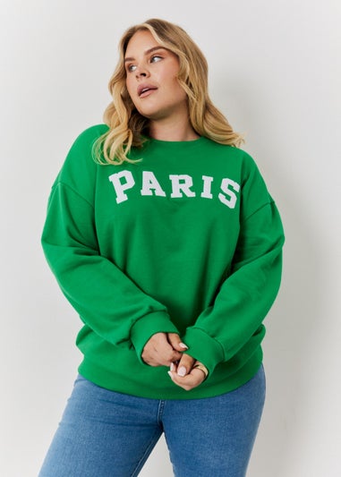 In The Style Jac Jossa Green Paris Sweatshirt