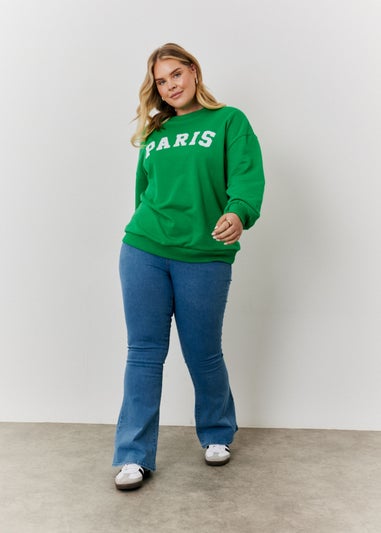 In The Style Jac Jossa Green Paris Sweatshirt