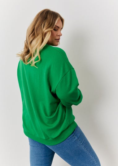 In The Style Jac Jossa Green Paris Sweatshirt