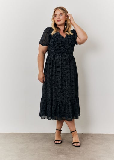 In The Style Jac Jossa Polka Dot Midi Dress