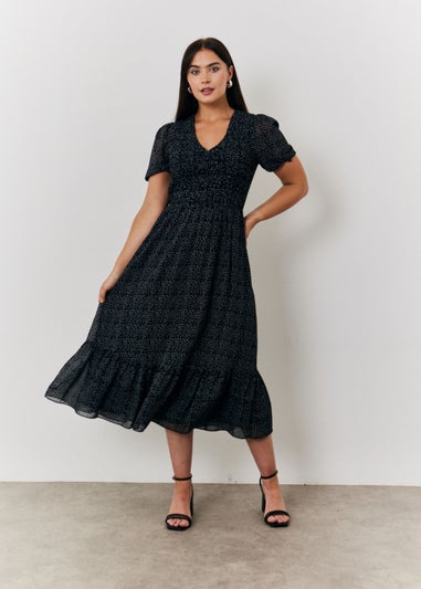 In The Style Jac Jossa Polka Dot Midi Dress