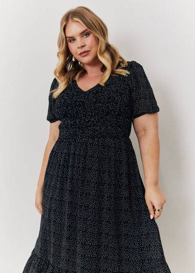 In The Style Jac Jossa Polka Dot Midi Dress