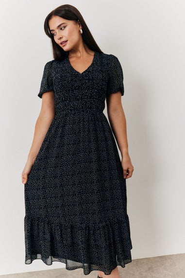 In The Style Jac Jossa Polka Dot Midi Dress