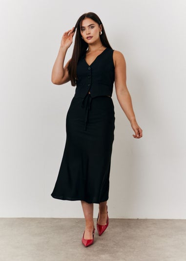 In The Style Jac Jossa Black Tailored Waistcoat