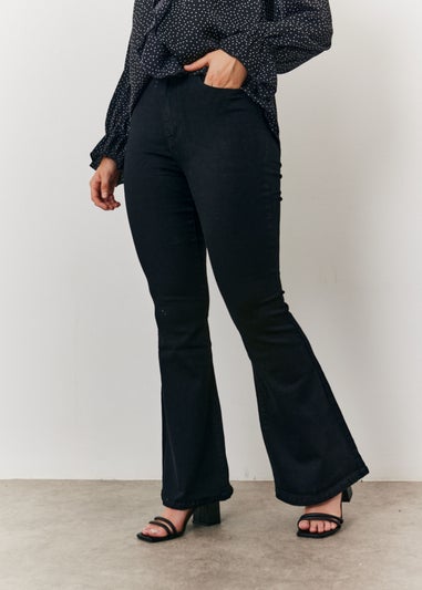 In The Style Black Kick Flare Jeans