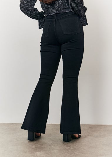 In The Style Black Kick Flare Jeans