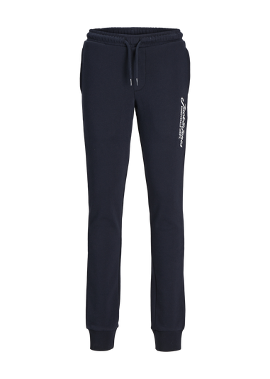 Jack & Jones Boys Navy Logo Jogging Bottoms