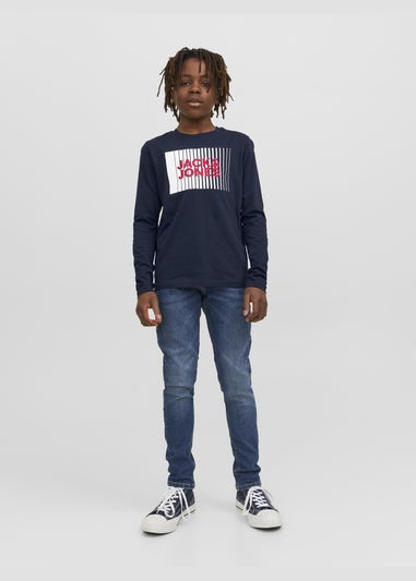 Jack & Jones Kids Navy Long Sleeve T-Shirt (8-16yrs)