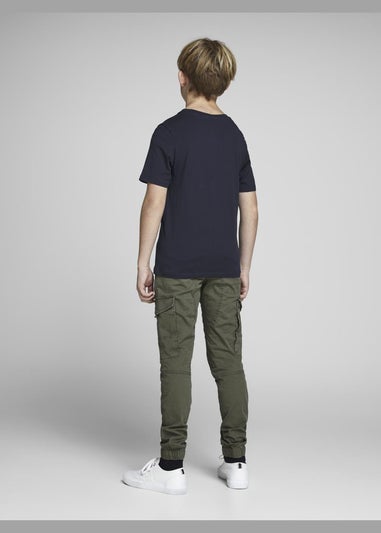 Jack & Jones Kids Navy Logo T-Shirt (8-16yrs)