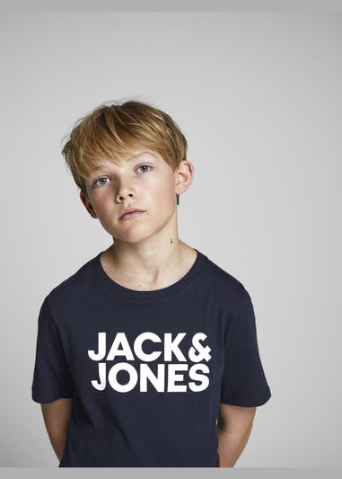 Jack & Jones Kids Navy Logo T-Shirt (8-16yrs)