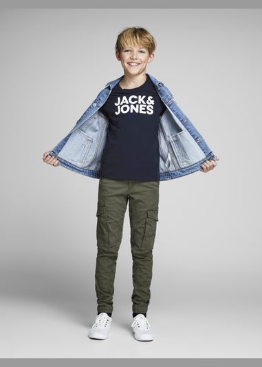 Jack & Jones Kids Navy Logo T-Shirt (8-16yrs)