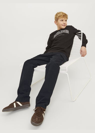 Jack & Jones Kids Black Barley Cargo Trousers (8-16yrs)