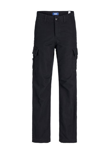 Jack & Jones Kids Black Barley Cargo Trousers (8-16yrs)