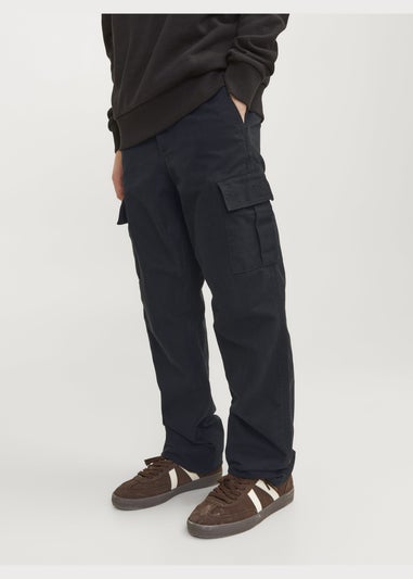 Jack & Jones Kids Black Barley Cargo Trousers (8-16yrs)