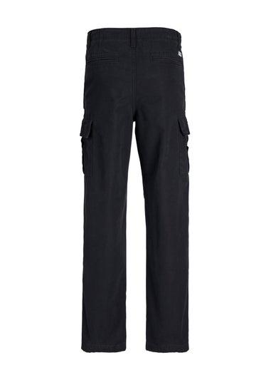 Jack & Jones Kids Black Barley Cargo Trousers (8-16yrs)