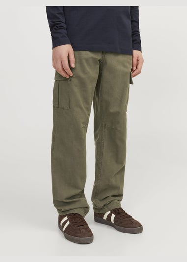 Jack & Jones Kids Khaki Cargo Trousers (8-16yrs)