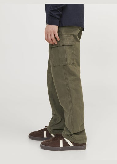 Jack & Jones Kids Khaki Cargo Trousers (8-16yrs)