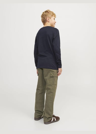 Jack & Jones Kids Khaki Cargo Trousers (8-16yrs)