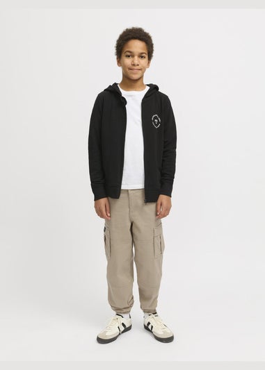 Jack & Jones Kids Beige Cuffed Cargo Trousers (8-16yrs)