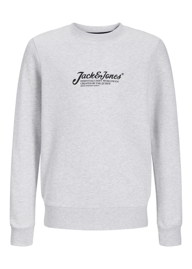 Jack & Jones Boys Grey Marl Sweatshirt (8-16yrs)