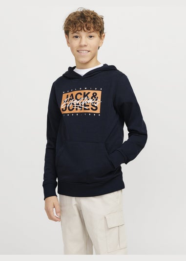 Jack & Jones Navy Colton Hoodie (8-16yrs)