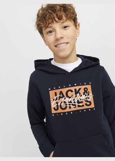 Jack & Jones Navy Colton Hoodie (8-16yrs)