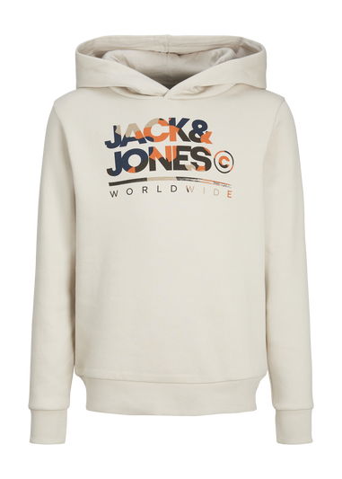 Jack & Jones Cream Luke Hoodie (8-16yrs)