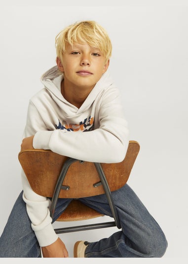 Jack & Jones Cream Luke Hoodie (8-16yrs)