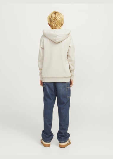 Jack & Jones Cream Luke Hoodie (8-16yrs)