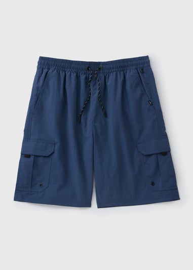 Navy Cargo Swim Shorts