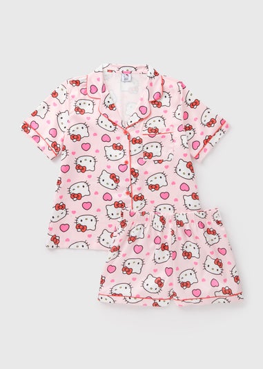 Hello Kitty Pink Shorts Pyjama Set