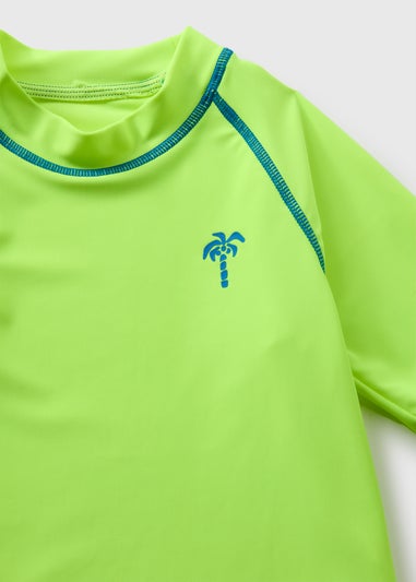 Boys Lime Rash Vest (7-15yrs)