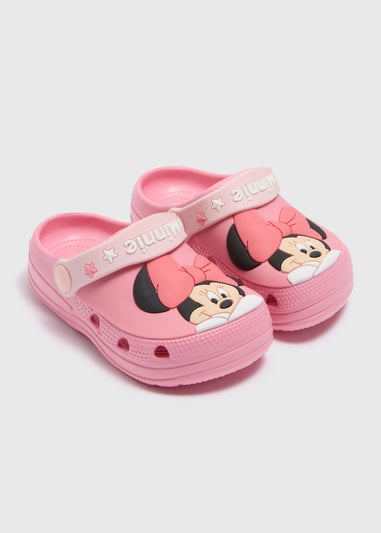 Disney Girls Pink Minnie Clogs (Younger 4/5-Older 1/2)