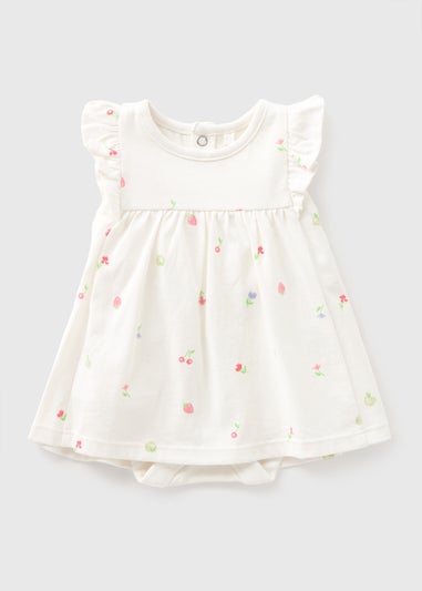 Baby Cream Layered Dress (Newborn-12mths)