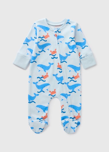 Baby Blue Whale Bodysuits (Newborn-18mths)