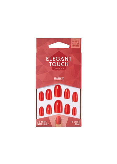 Elegant Touch Polished Nails Nancy Red