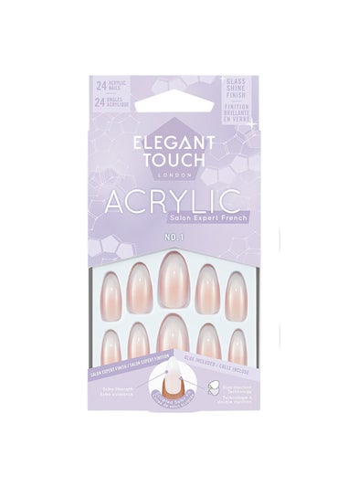 Elegant Touch Acrylic French No. 1 Stiletto