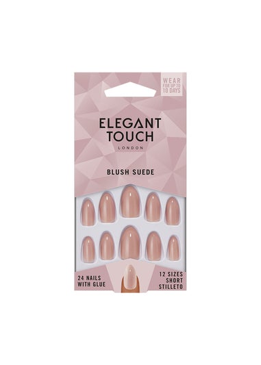 Elegant Touch Colour Nails Blush Suede