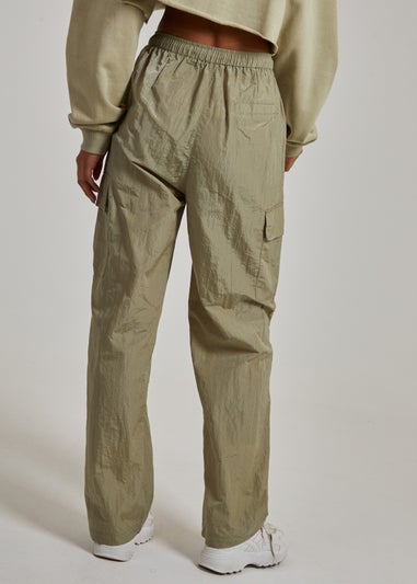 Pink Vanilla Green Parachute Cargo Pants