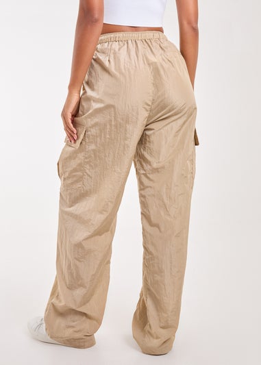 Pink Vanilla Stone Parachute Cargo Pants