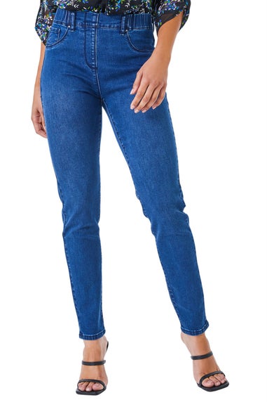 Roman Blue Petite Denim Stretch Jegging