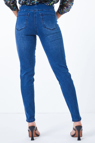 Roman Blue Petite Denim Stretch Jegging