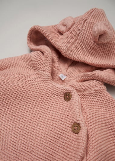 Homegrown Pink Cotton Button Cardigan