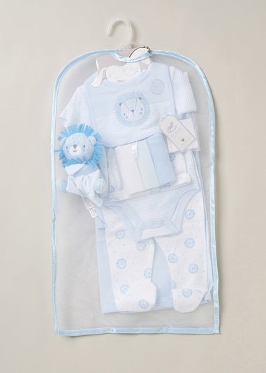 Rock a Bye Baby Blue 10-Piece Lion Print Gift Set