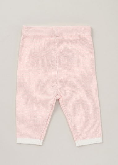 Rock a Bye Baby Soft Pink Knit Cardigan and Trousers Outfit Set