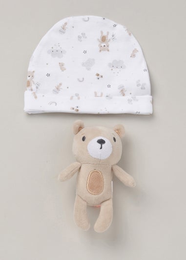 Rock a Bye Baby White  10-Piece Bear Hanging Gift Set