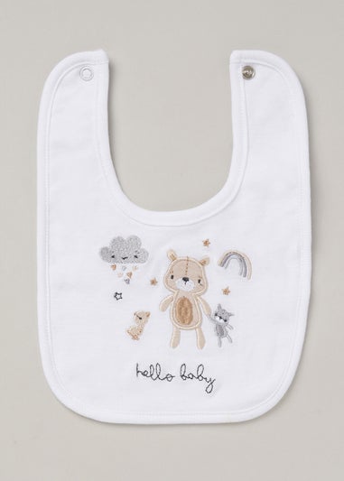 Rock a Bye Baby White  10-Piece Bear Hanging Gift Set